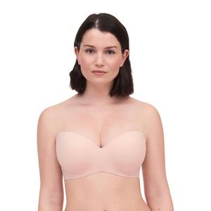 Chantelle Women's Norah Strapless Bra Rose color size 34DD